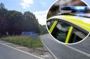 He was caught out at the A417 junction with the M50 in Herefordshire