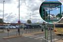 Hereford Country Bus Station and a green-roofed shelter already installed in the city