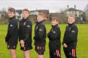 The Hereford RFC youngsters in their new training kit