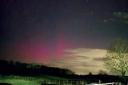 The aurora borealis pictured at Wormbridge