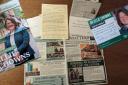 Some of the flyers and other items sent to a home in the constituency in the last few months