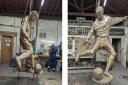 The statue of Don Rogers proposed for the new fanzone at the County Ground