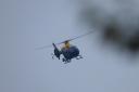 A police helicopter was circling over an area in Worcester yesterday evening (Saturday)