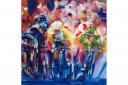 Kathryn Sassall's paintings capture the speed and energy of the peloton