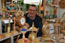 Garfield Davies had a selection of wooden goods for sale on his 'A and G Woodturning' stall