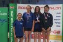 Gold for Lucy Austin, Felicity Townend, Becky Wreyford and Lottie Trevethan