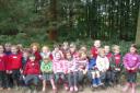 Class one of Canon Pyon Primary School visited Queenswood Country
