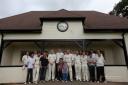 The cricketers that helped raise £761 for St Michael's Hospice