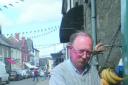 Stuart Pritchard, of Hay’s Castle Greengrocers, in one of the best shopping streets in Britain – according to Google.