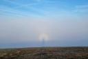 So-called Brocken Spectre of the Malvern Hills. Picture by Andreia Andreia of the Hereford Times Camera Club