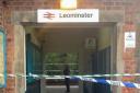 Leominster station was sealed off yesterday afternoon following a death on the tracks.