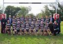 The Ledbury RFC team who sealed promotion out of the Counties 1 Midlands West (South).