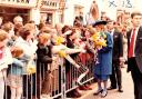 The Prince and Princess of Wales visit Hereford on April 9, 1985, to attend the launch of the cathedral’s £1 million restoration appeal. Picture copyright the Hereford Times