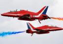 The Red Arrows will be seen over Herefordshire today