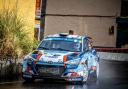 Josh McErlean and Keaton Williams in action in the ACI Rally Monza in their Hyundai i20 R5. Picture: Paul Mitchell