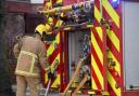 A garage caught fire in Oban Way, Hereford