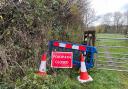 The farm in Shobdon said a public footpath running through the site had been closed as access is restricted to control bird flu