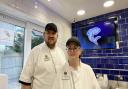 Dominic Eusden and Linzi Morris run the Fiddlers Elbow fish and chip shop in Leintwardine.