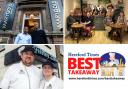The top three takeaways in Herefordshire, clockwise from top left, Marygold Indian Eatery in Hereford, Plantastik vegan cafe in Leominster and Fiddlers Elbow Fish and Chips in Leintwardine. Pictures: Rob Davies