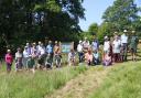 Donors, volunteers and staff at Ail Meadow opening on June 22. Picture: Trevor Hulme