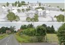 A view of how the scheme will look, and the current entrance to St Weonards (Google Street View)