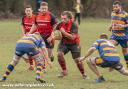 Scott Robinson on the charge for Hereford during their late defeat against Old Halesonians. Picture: Wildcat Photography