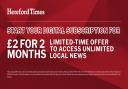Hereford Times subscriptions