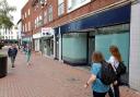 Empty shops in Hereford city centre