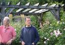 Monty Don (right) offered his gardening tips to volunteers of St Michael's Hospice
