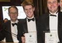 Michael Crick, Ally Hunter Blair and James Griffin at the  Farm Business Food and Farming Industry Awards