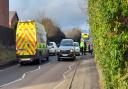 Police and ambulance were called to the A44 near the school