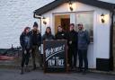 The team at the Yew Tree Inn at Peterstow, which has reopened after weeks of refurbishment works