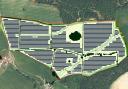 Plan of what the solar farm near Titley would have looked like