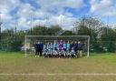 Wellington celebrate winning the Herefordshire County League Premier title