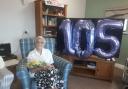 Barbara Collcutt celebrated her 105th birthday at the Ledbury nursing home