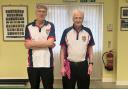 The winning Ross Bowling Club pair of Gary Peachey (left) and David Millington Jones