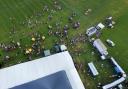 The Sundogs tournament and festival, Kingsland, seen from above