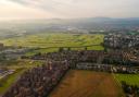 An aerial view of Herefordshire