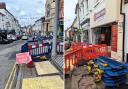 Onoing disruption in Broad Street, Ross-on-Wye