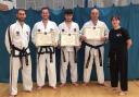 Some of The Hall Family Taekwon-Do students with their belts