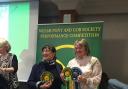 Jan Howells (left) collecting her 46th Welsh Pony and Cob Society (WPCS) performance award