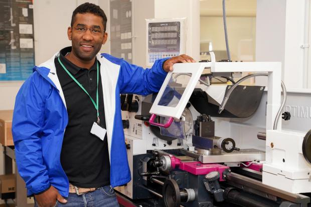 Hereford Times: Assistant Professor, Learning and Teaching Lead, Costa Coleman in the Engineering Factory. Picture: Rob Davies 