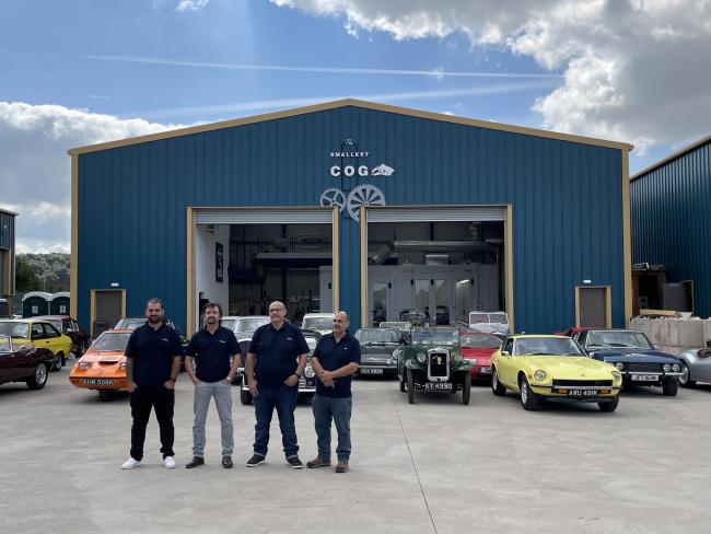 Richard Hammond has opened The Smallest Cog car restoration workshop in Hereford