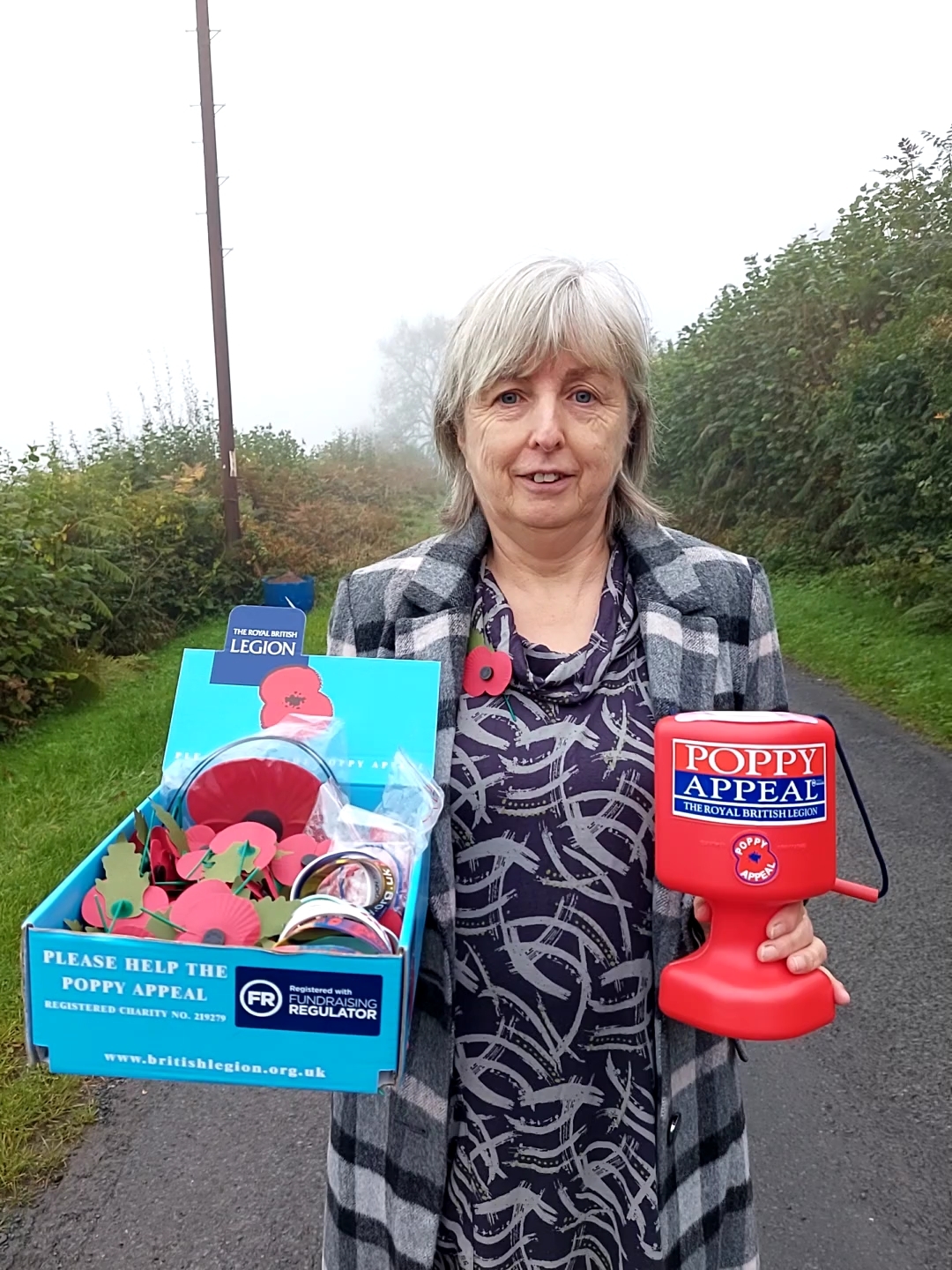 Jackie Smith, Poppy Appeal collector/volunteer