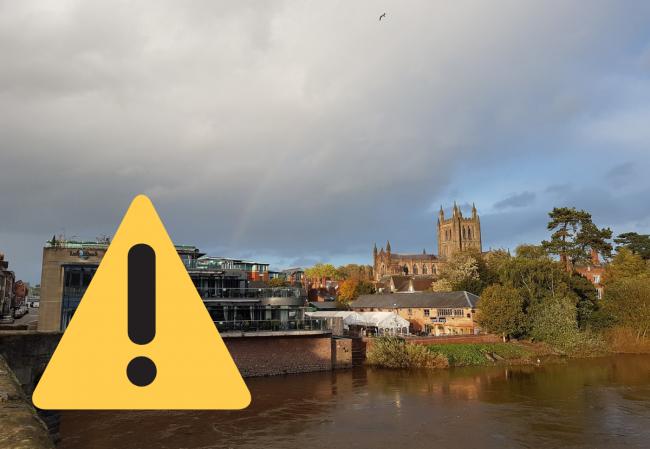 The river Wye in Hereford is rising again. Picture: Jason Steadman/Hereford Times Camera Club
