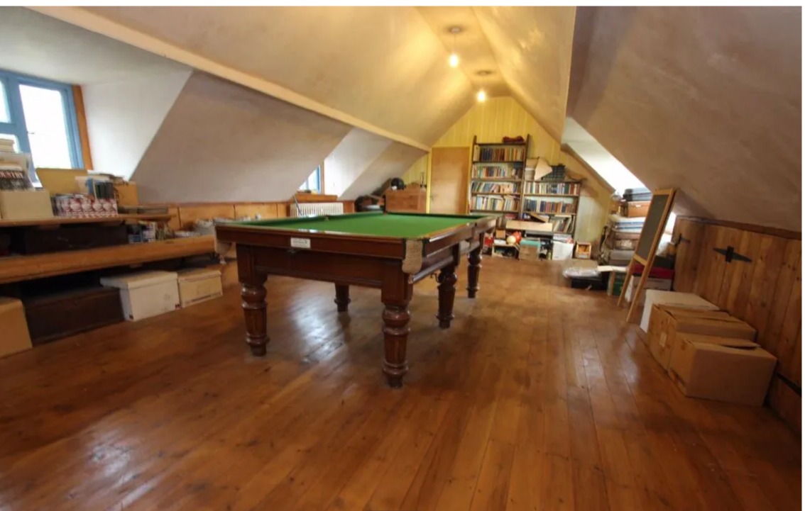 The games room on the attic floor. Picture: Zoopla