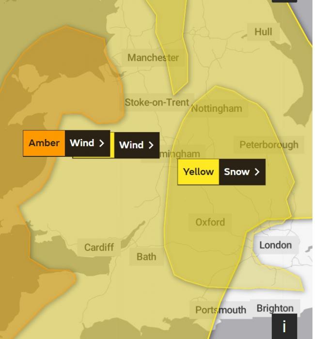 The Met Office has issued further weather warning for the weekend. Picture: Met Office