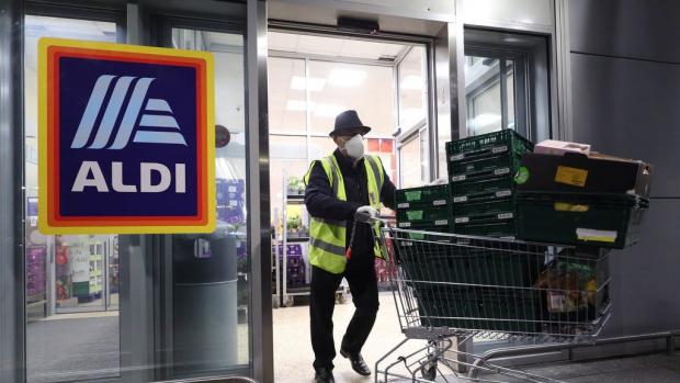 Hereford Times: Aldi asked all customers to wear a face mask when visiting UK stores. (PA)