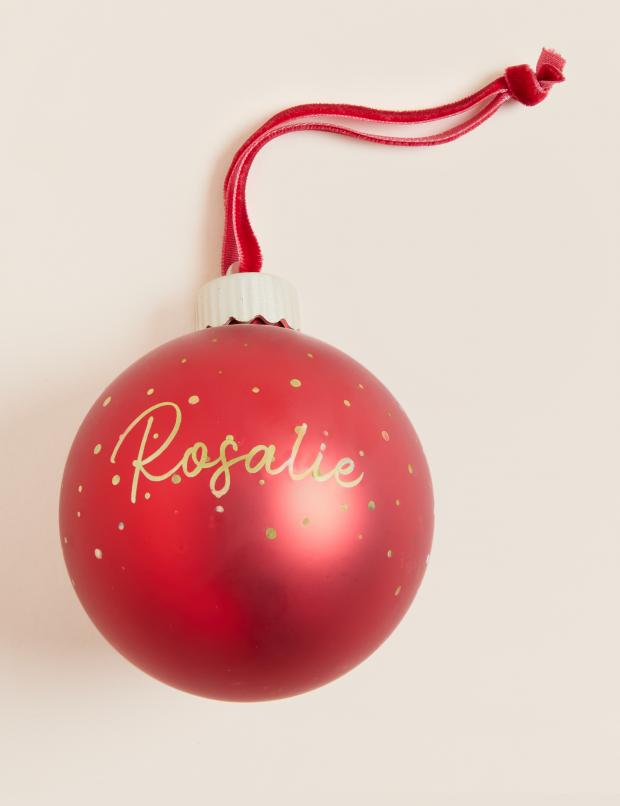 Hereford Times: Personalised light up bauble. Credit: M&S