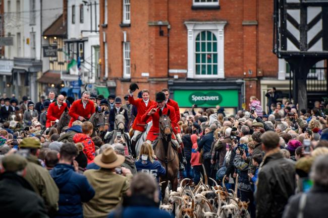 A previous year's Ledbury Boxing Day Hunt.